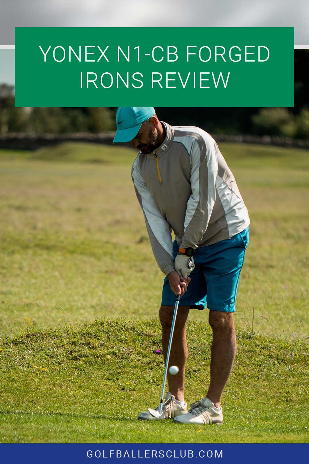 Man with blue cap playing golf - Yonex N1-Cb Forged Irons Review