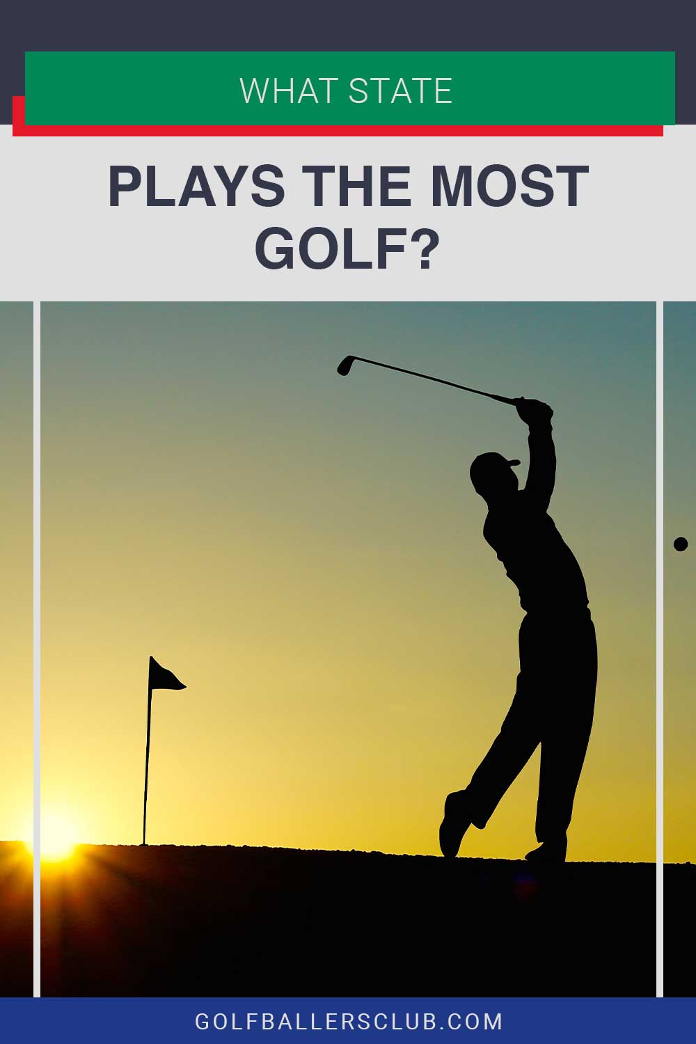 Man took a shot using a golf iron - What State Plays The Most Golf?