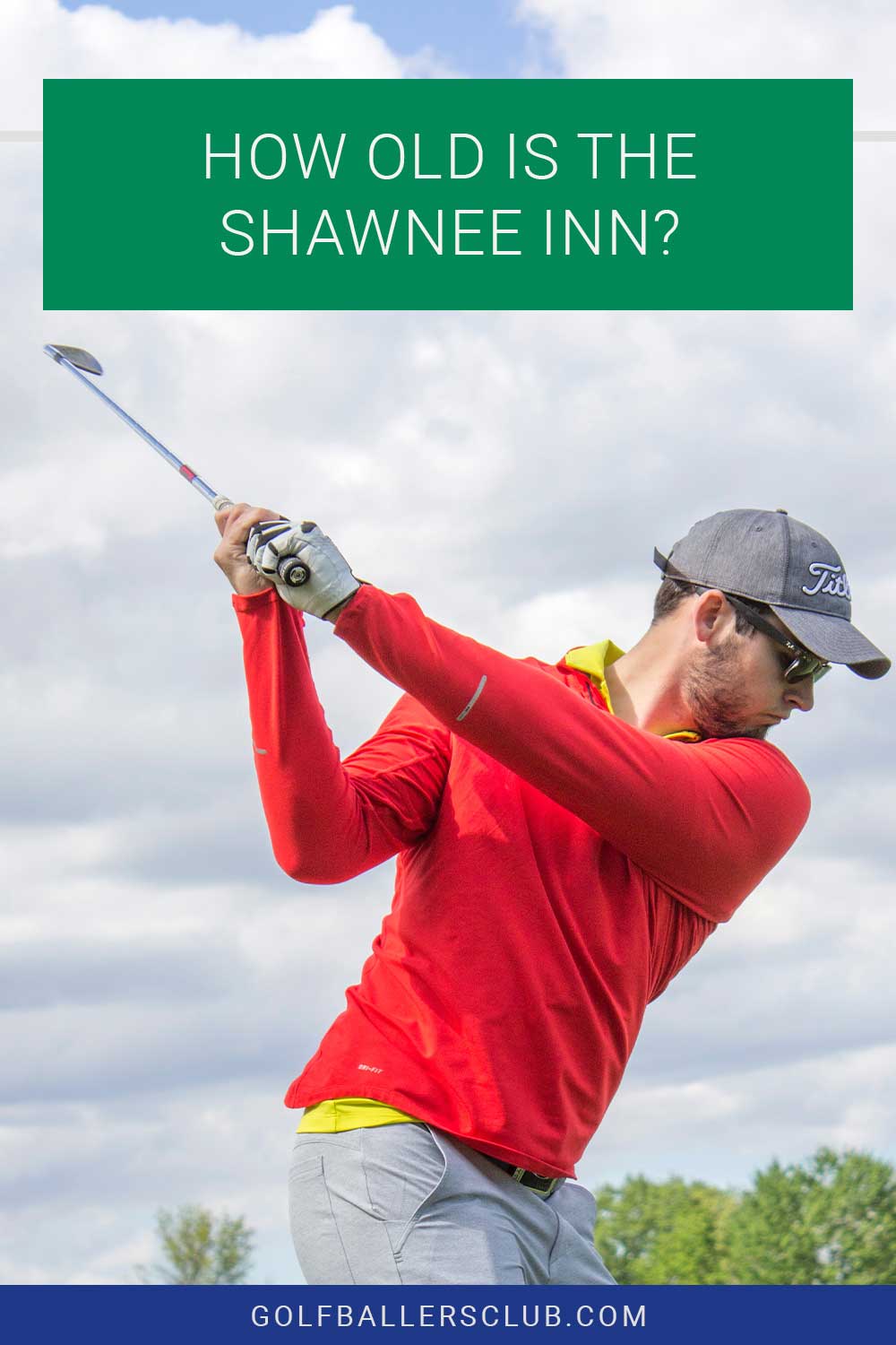 Man wearing grey cap taking a shot - How old is the Shawnee Inn?