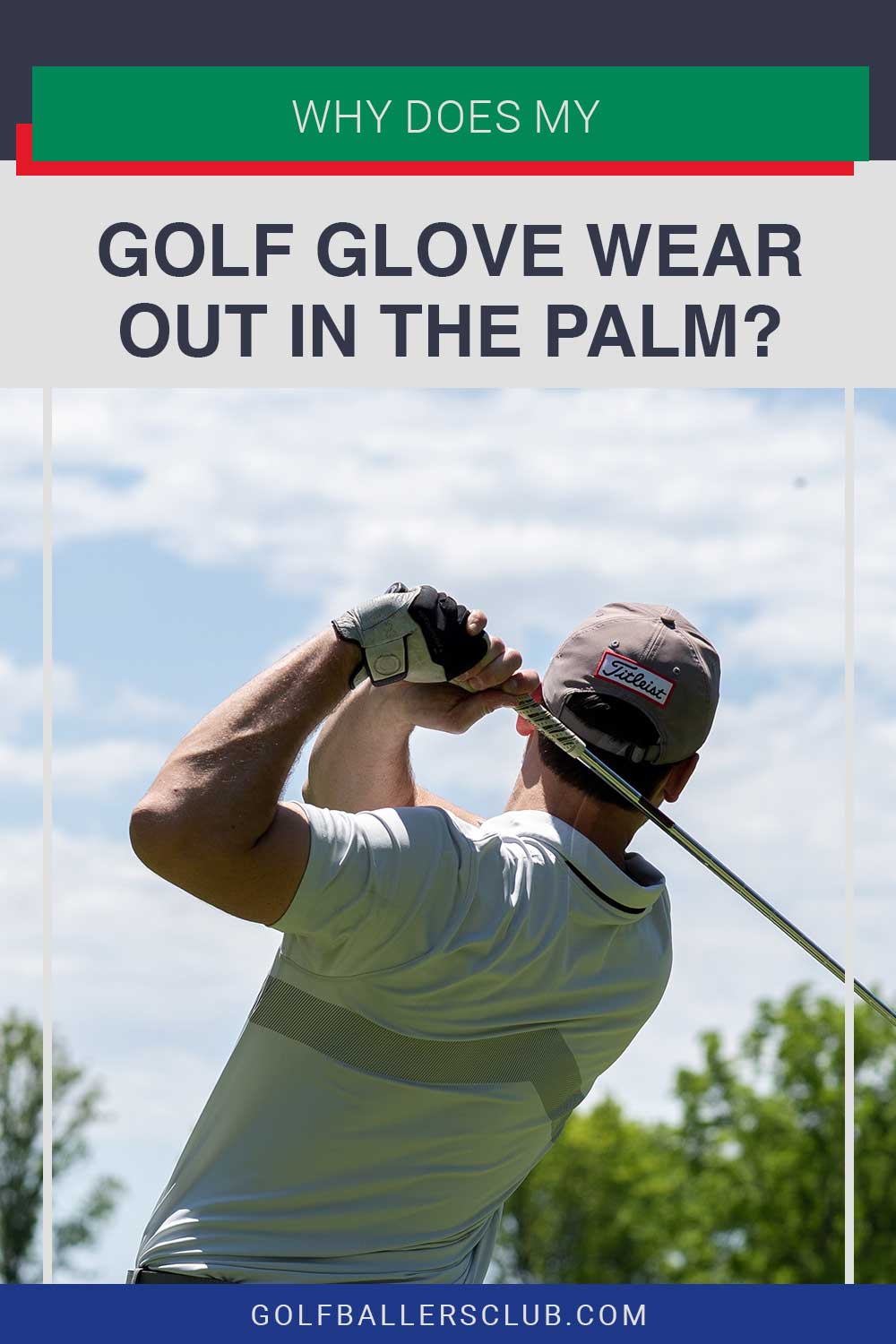 Man took a shot with a golf club - Why Does My Golf Glove Wear Out In The Palm?